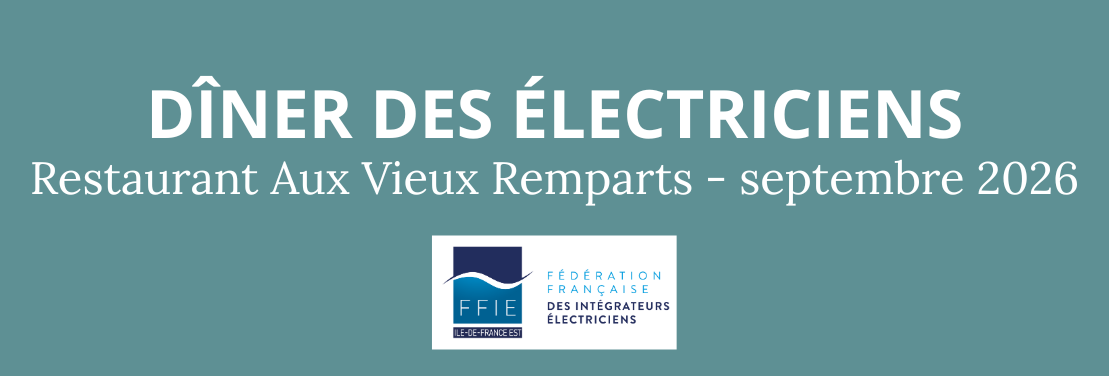 Dîner des électriciens au restaurant Aux Vieux Remparts